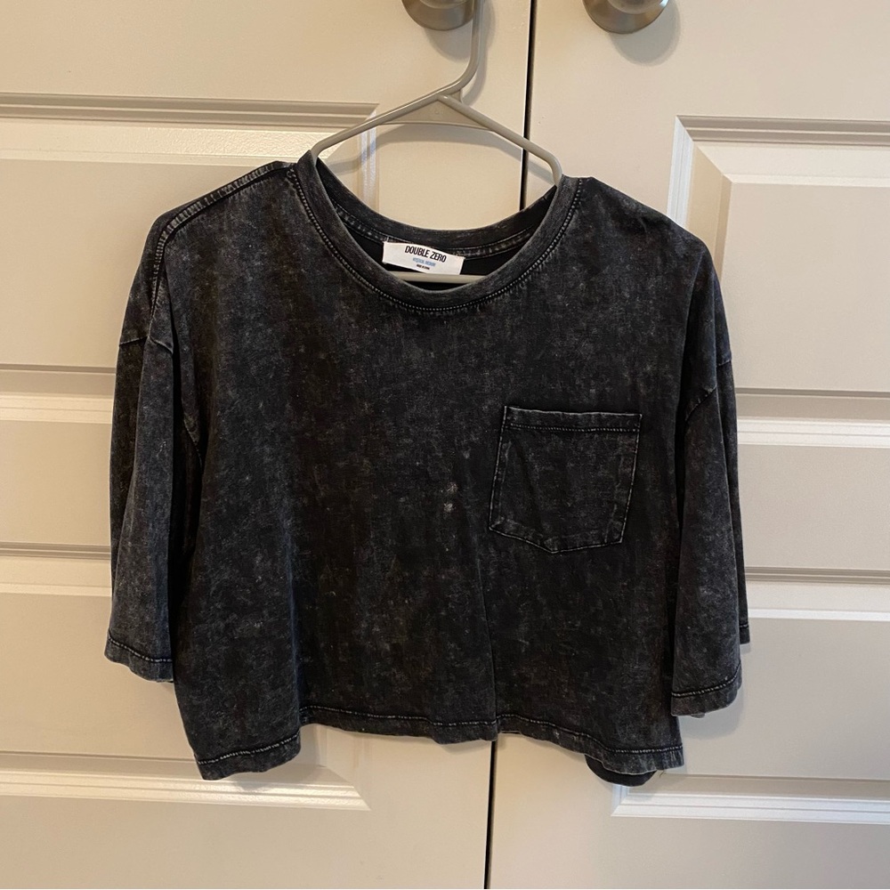 Mineral wash crop top